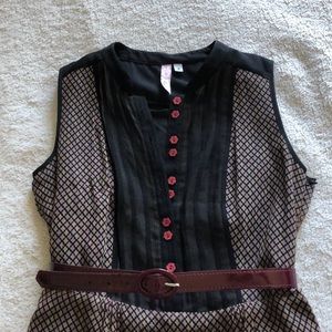 Parameter Mid-length Silk Shift Dress (Size 4)